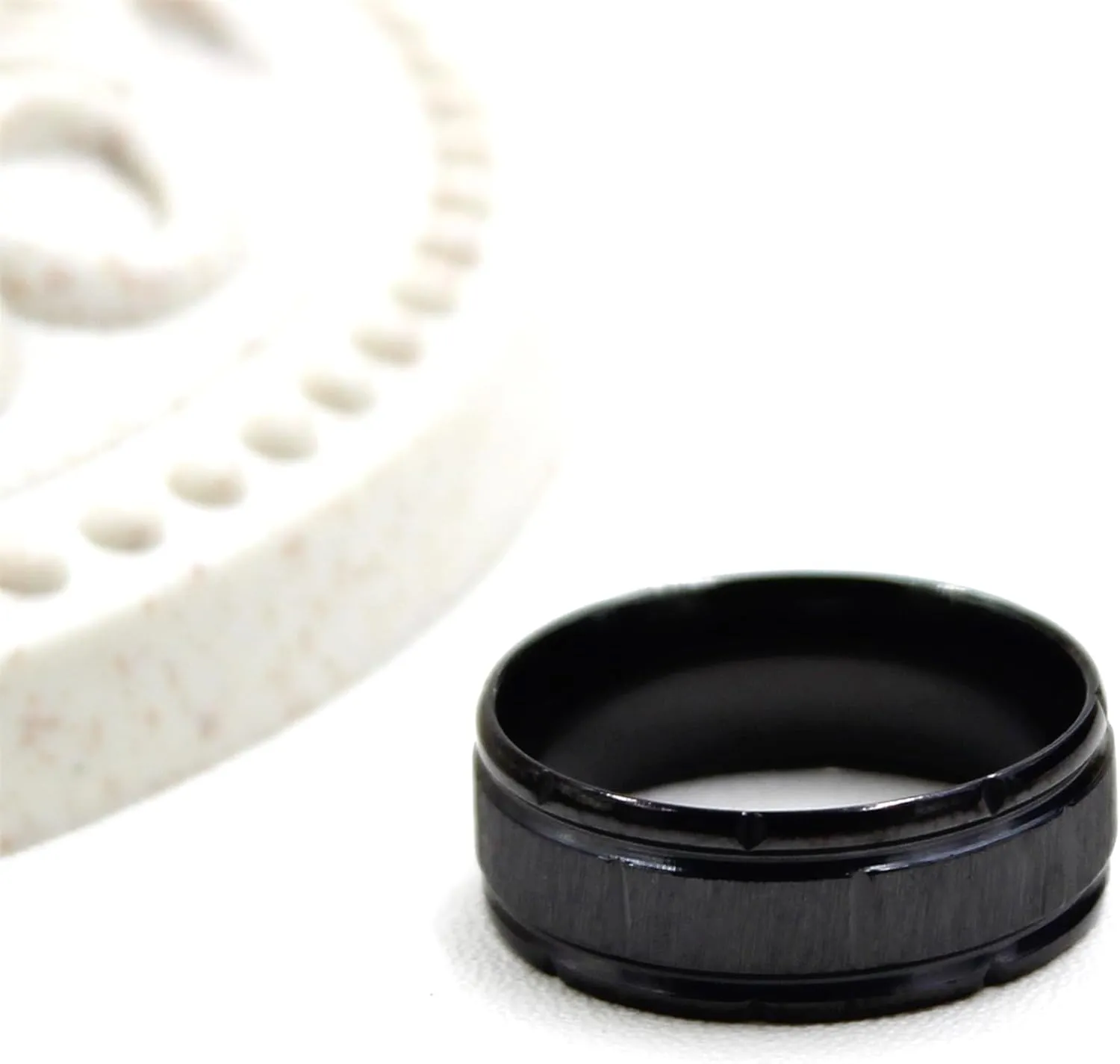 | Stainless Steel Ring | Brushed Texture | Couple Ring | Daily Wear | Size 6-11 | Y4035