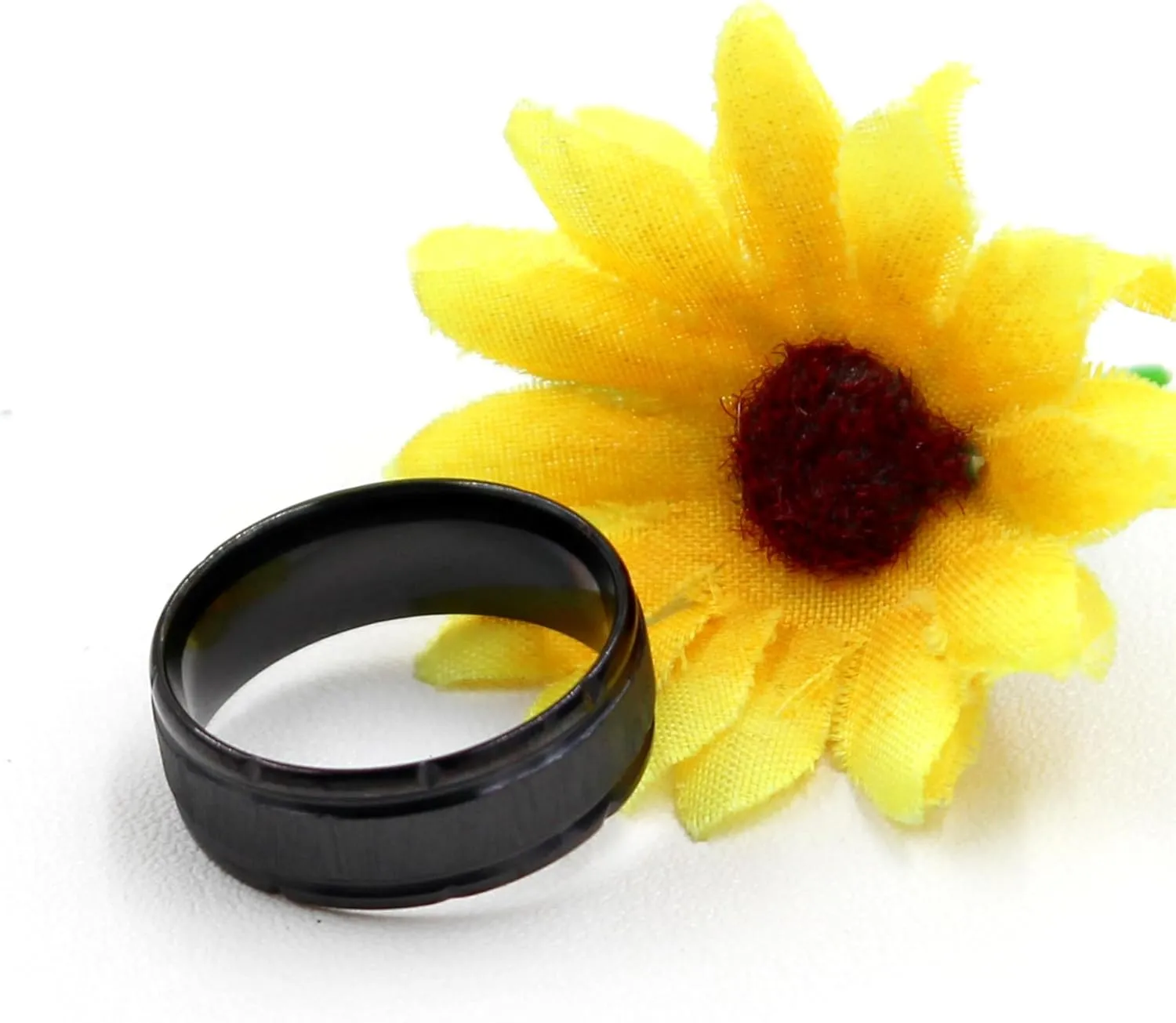 | Stainless Steel Ring | Brushed Texture | Couple Ring | Daily Wear | Size 6-11 | Y4035