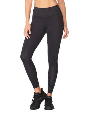 2XU Force Mid-Rise Womens Compression Tights (Black/Nero)