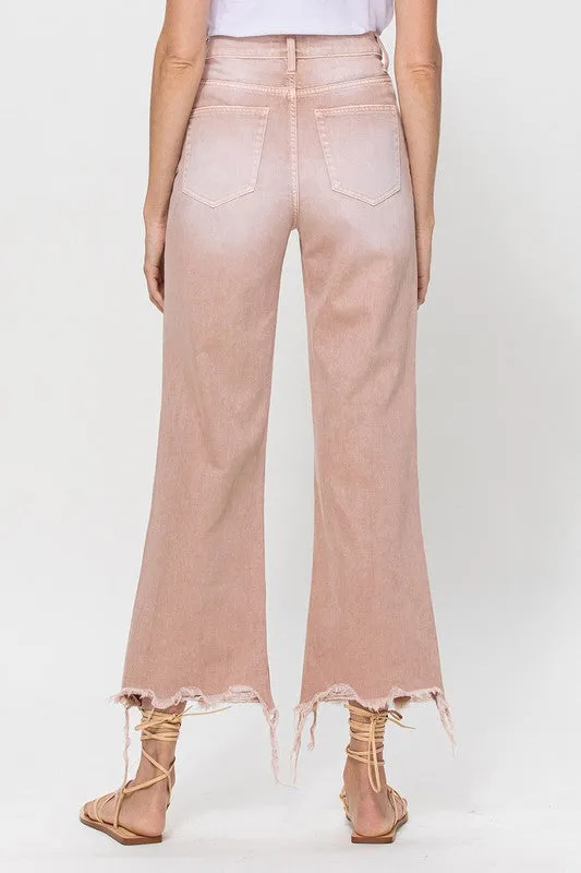 90S Vintage Crop Flare Jeans