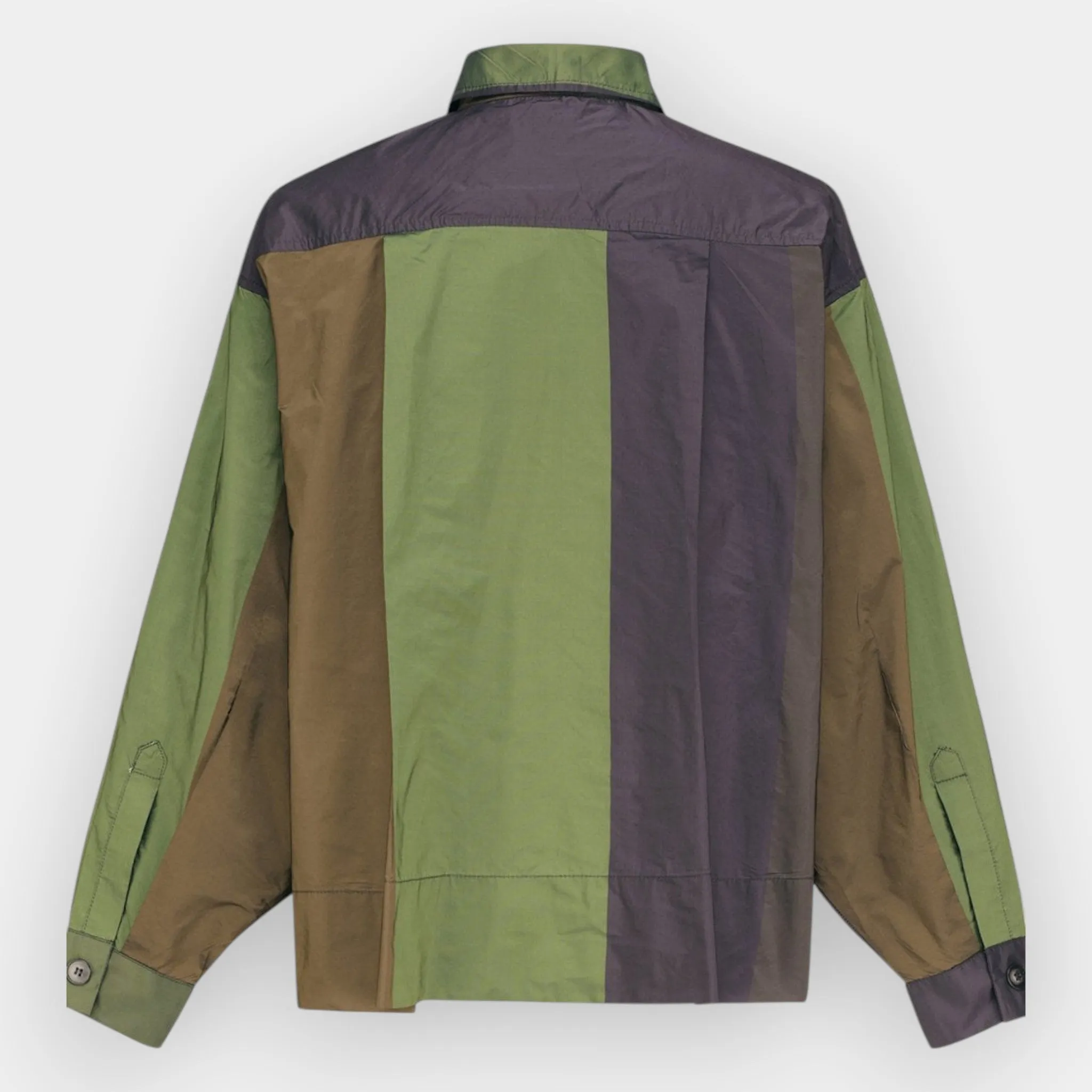 Alembika Green Cropped Boxy Shirt Forest Green Top M ~ AU12-14 [NEW]