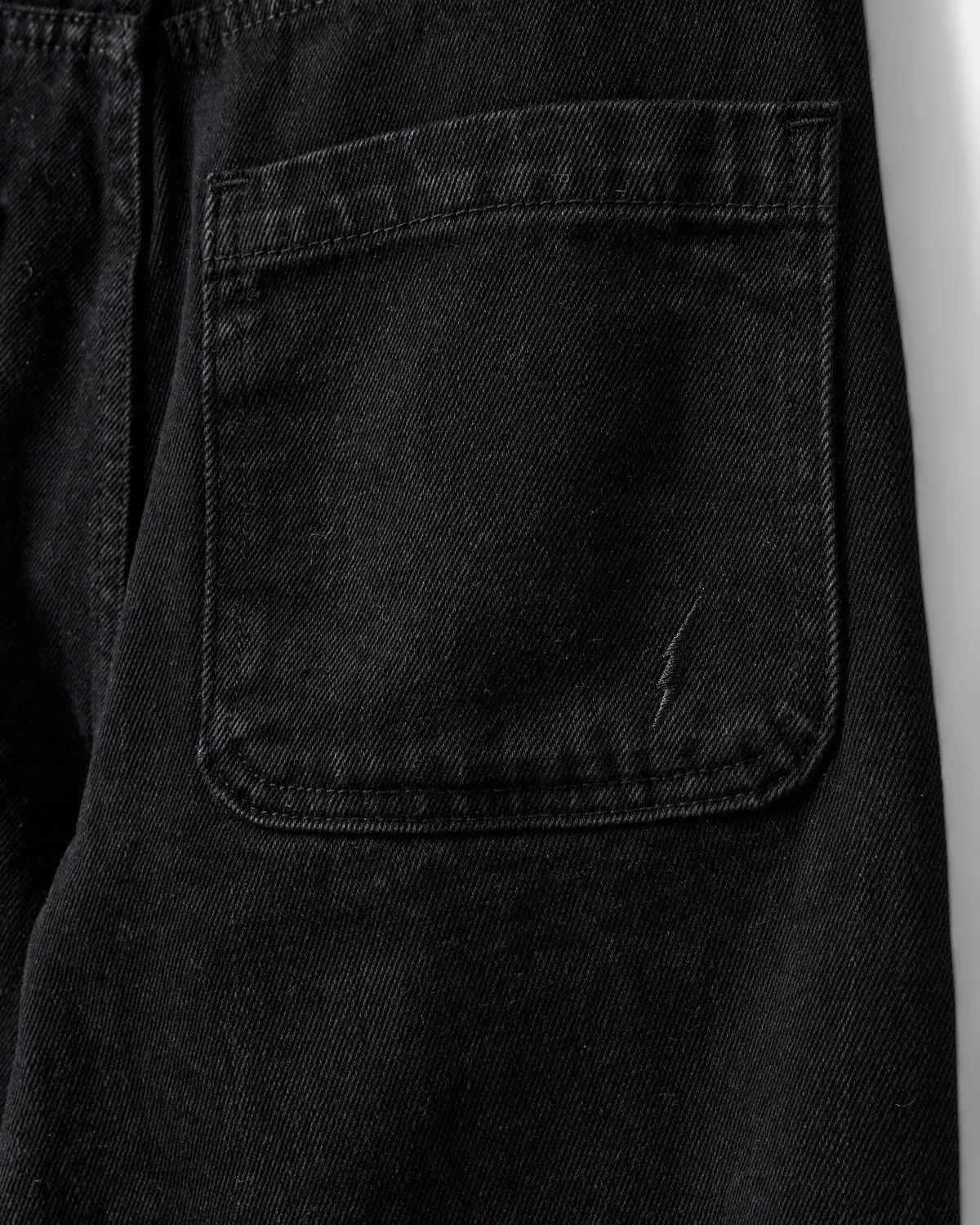 AZZISY TROUSERS - Washed black