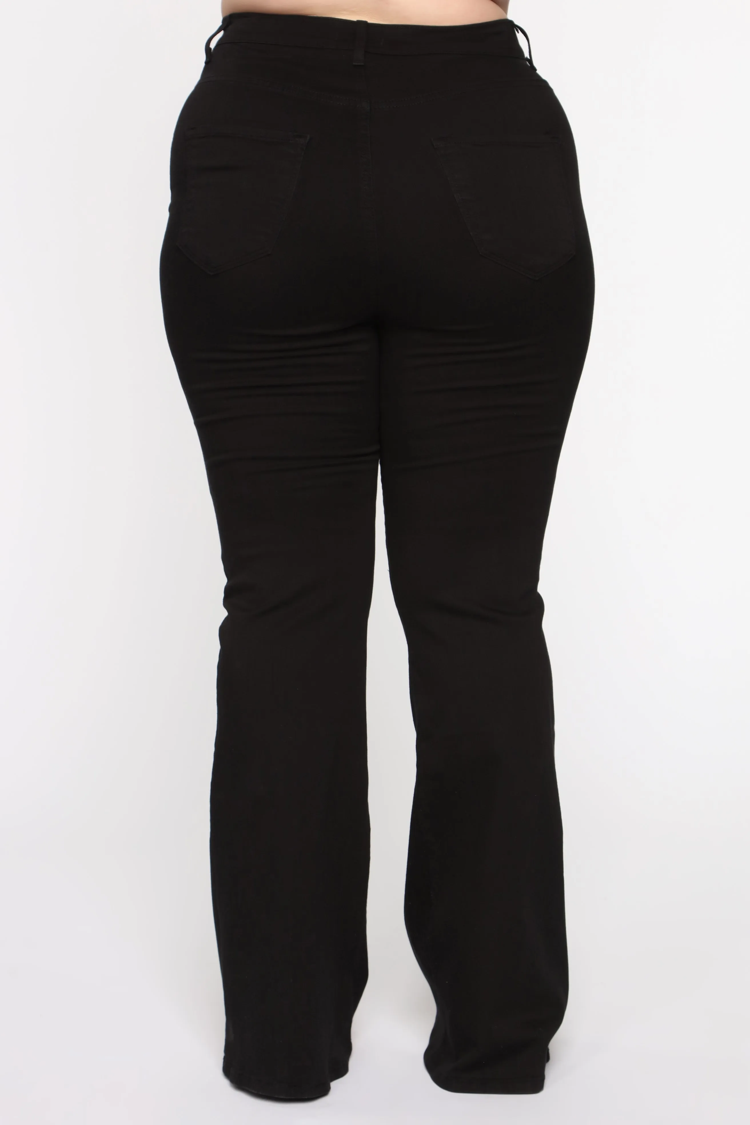 Bell Bottom Blues Jeans - Black