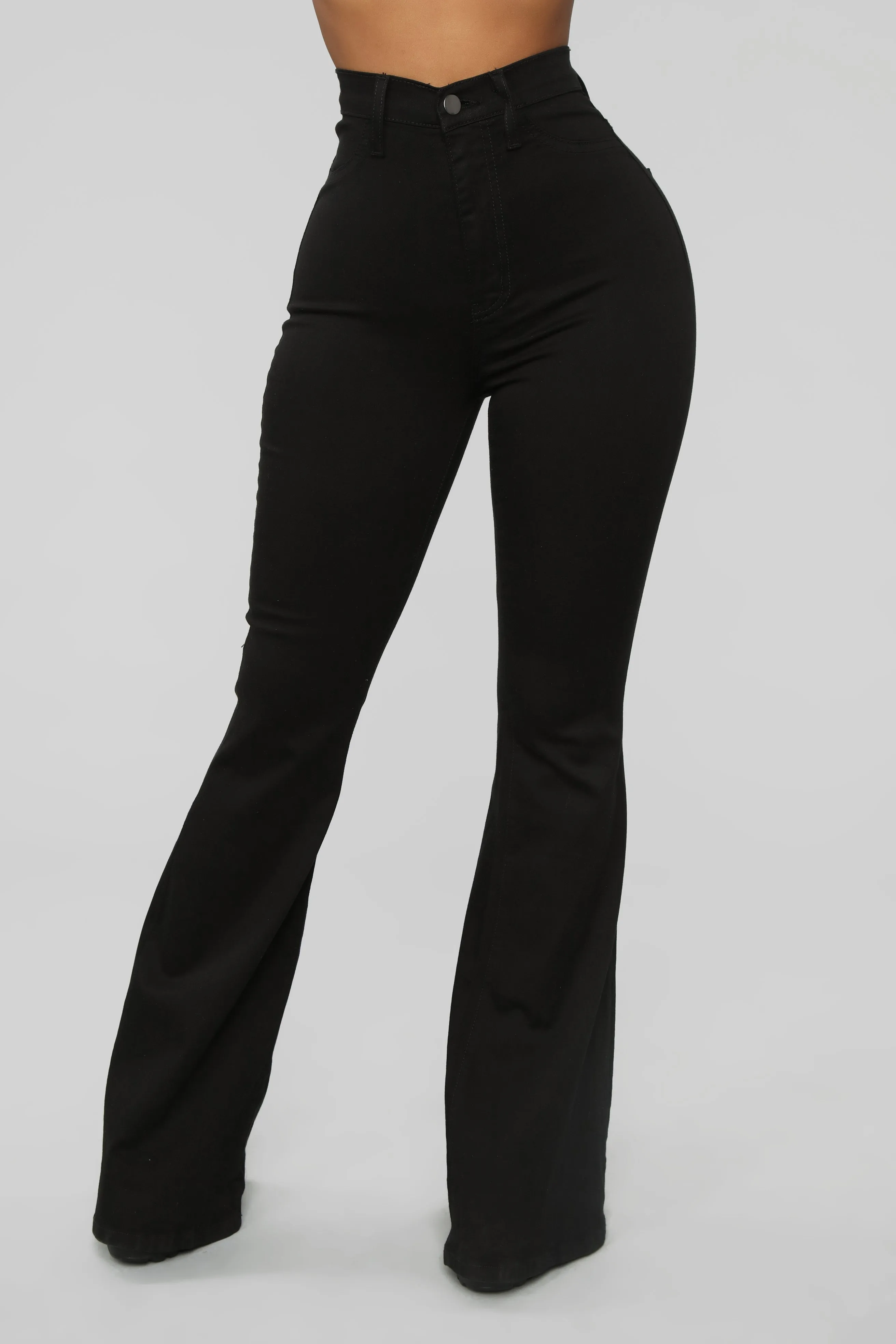 Bell Bottom Blues Jeans - Black