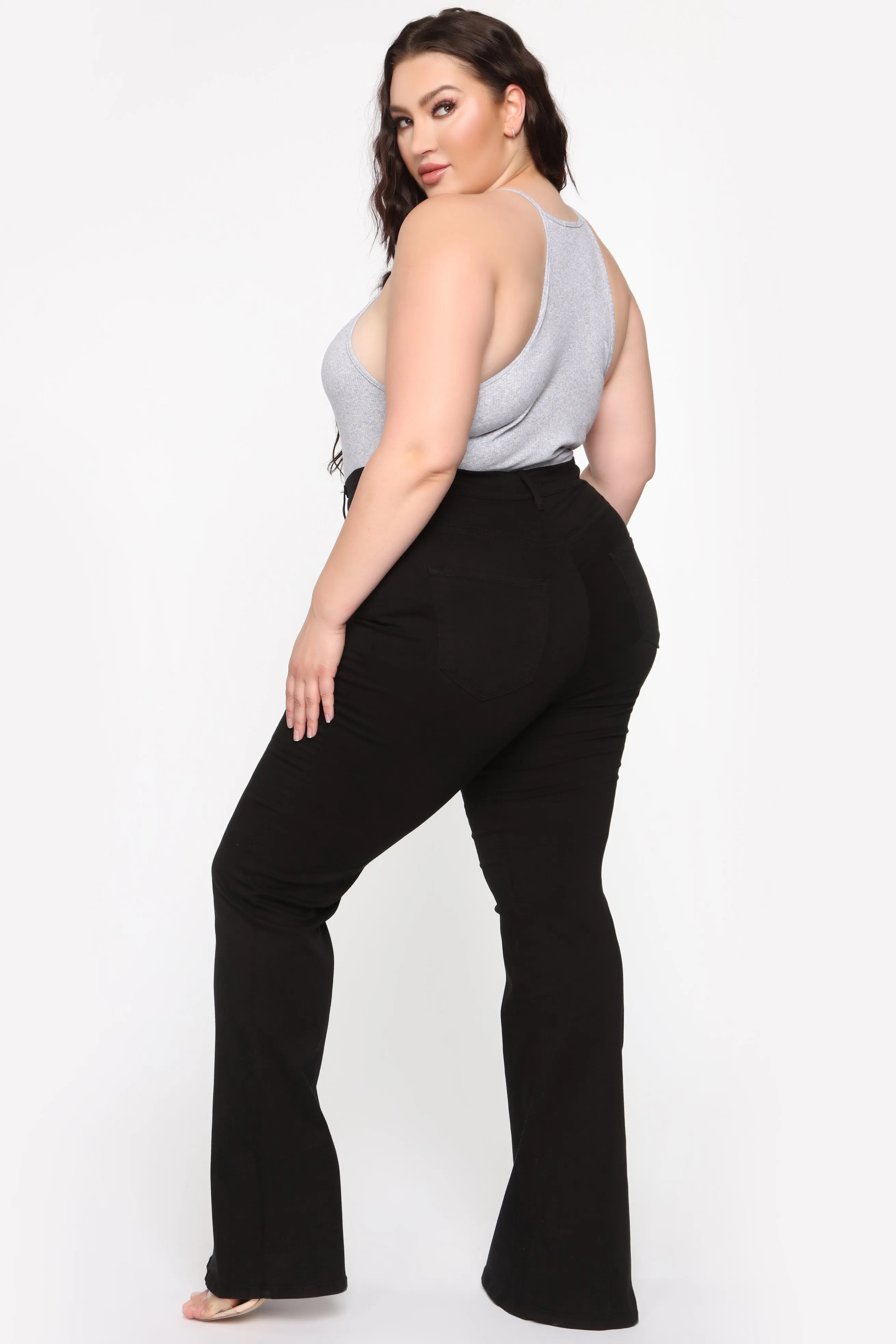 Bell Bottom Blues Jeans - Black