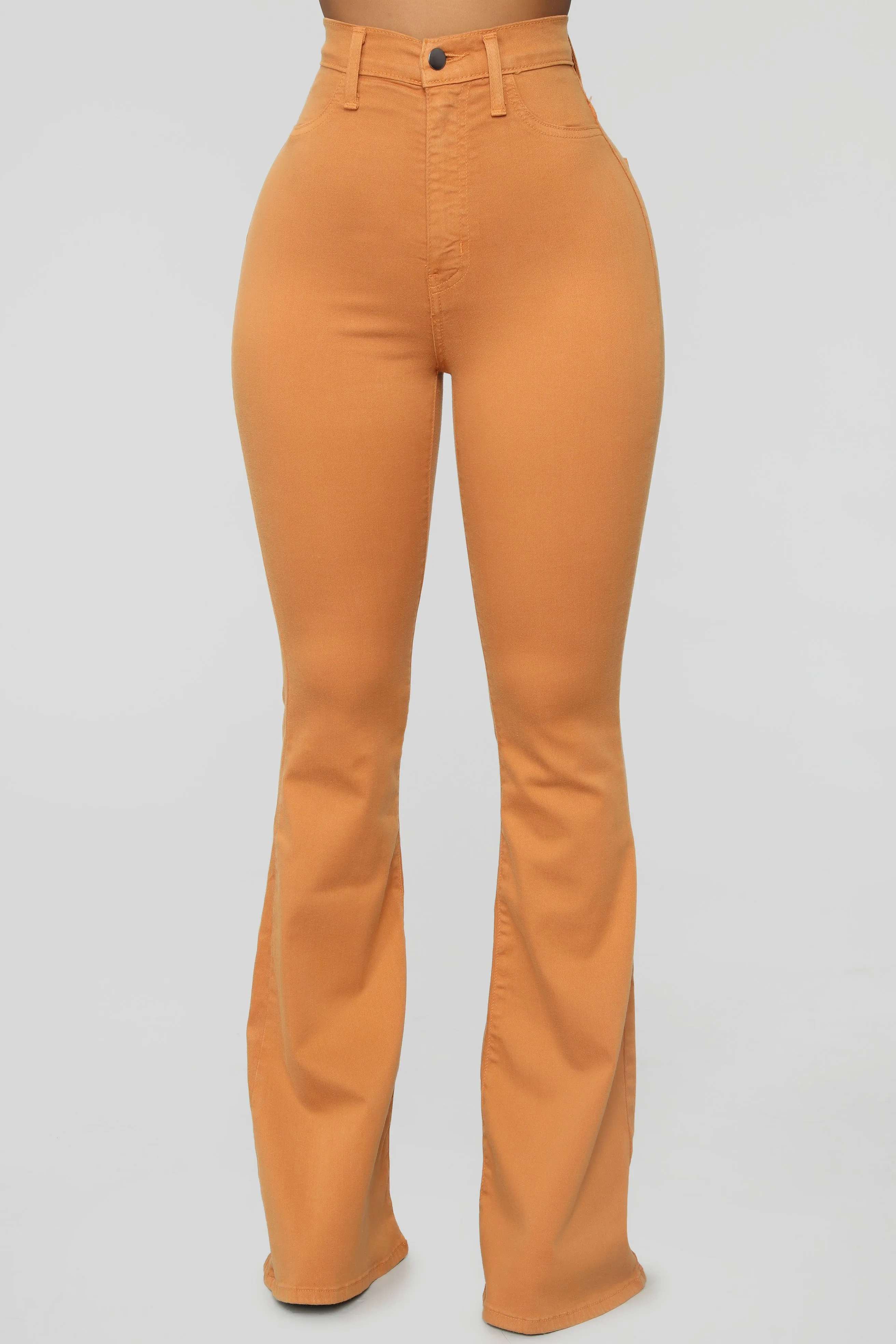 Bell Bottom Blues Jeans - Camel