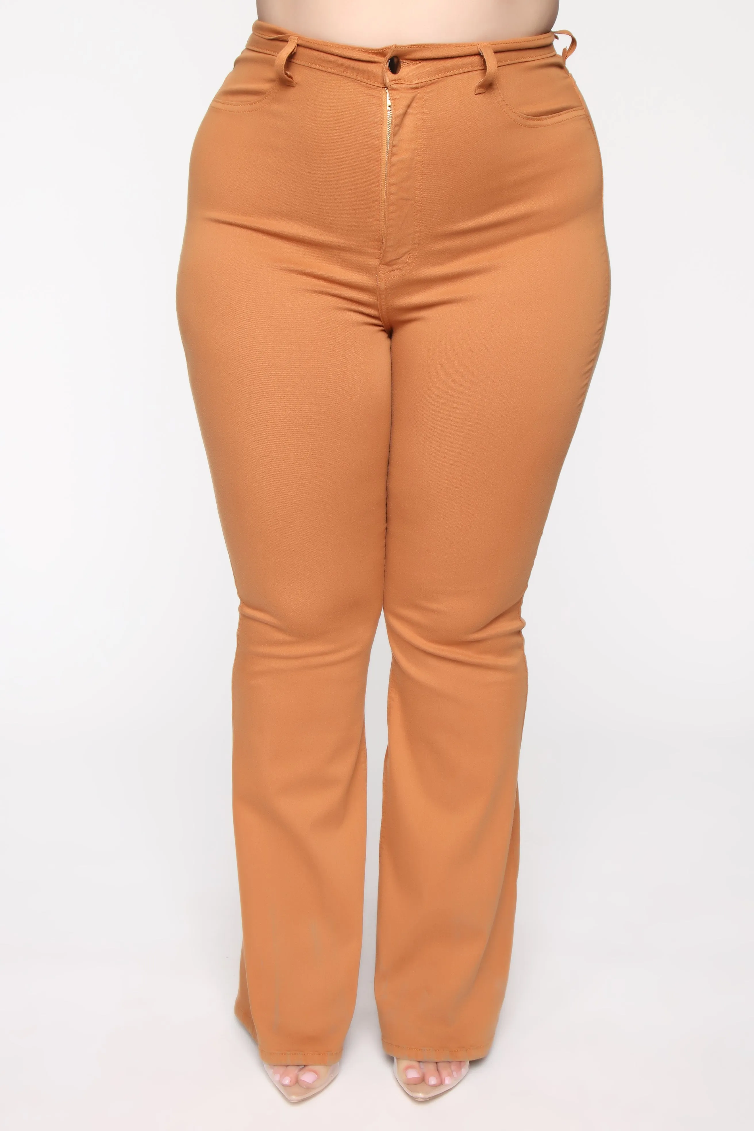 Bell Bottom Blues Jeans - Camel