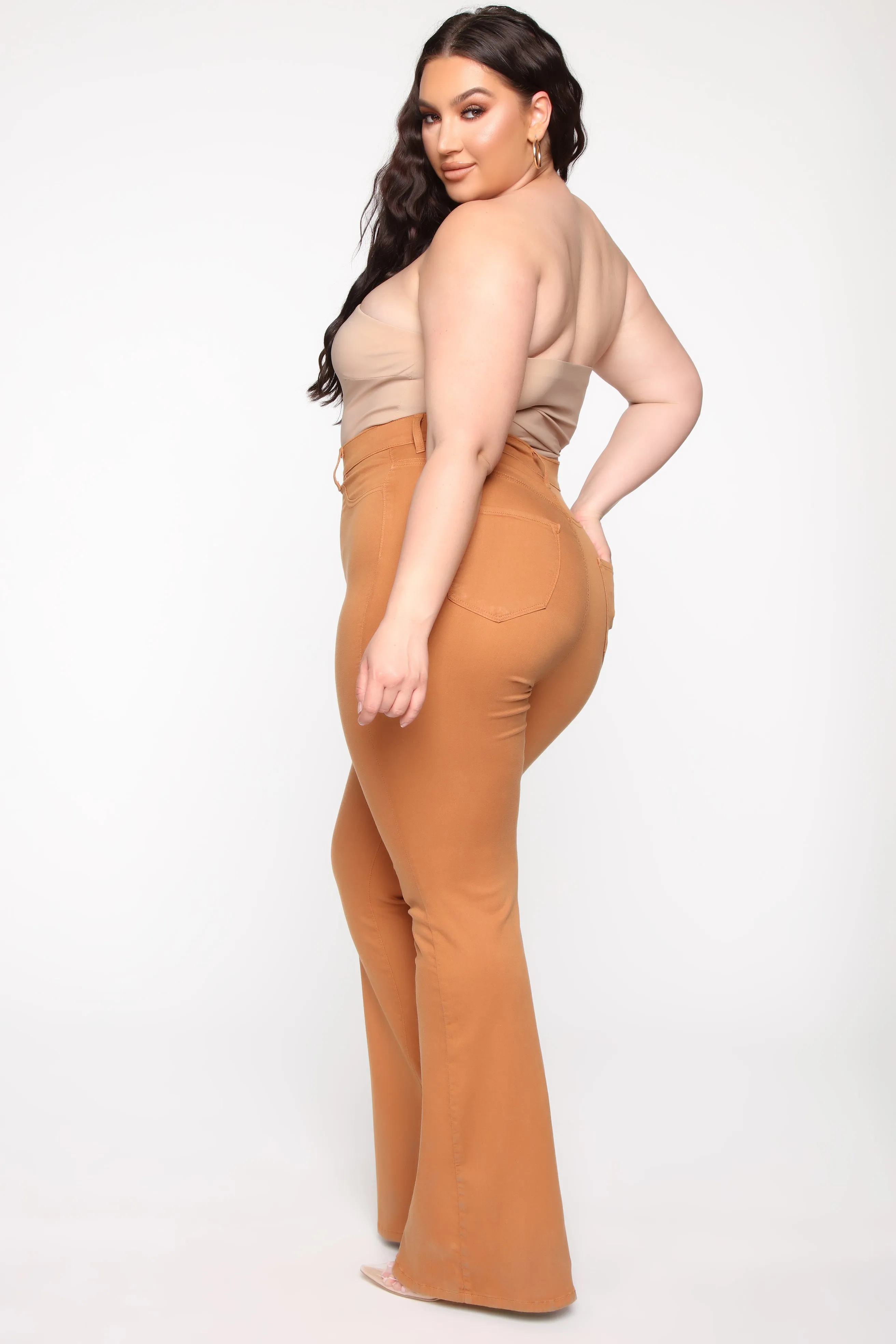 Bell Bottom Blues Jeans - Camel