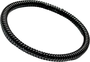 Black Spiral Bracelet for Women Men Elastic Round Bracelets Jewelry Wristband Daily Wear | Stylish Accessory For Men.