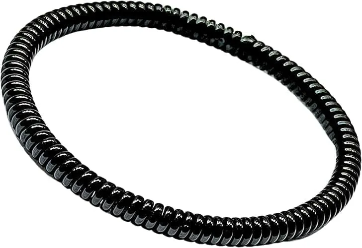 Black Spiral Bracelet for Women Men Elastic Round Bracelets Jewelry Wristband Daily Wear | Stylish Accessory For Men.