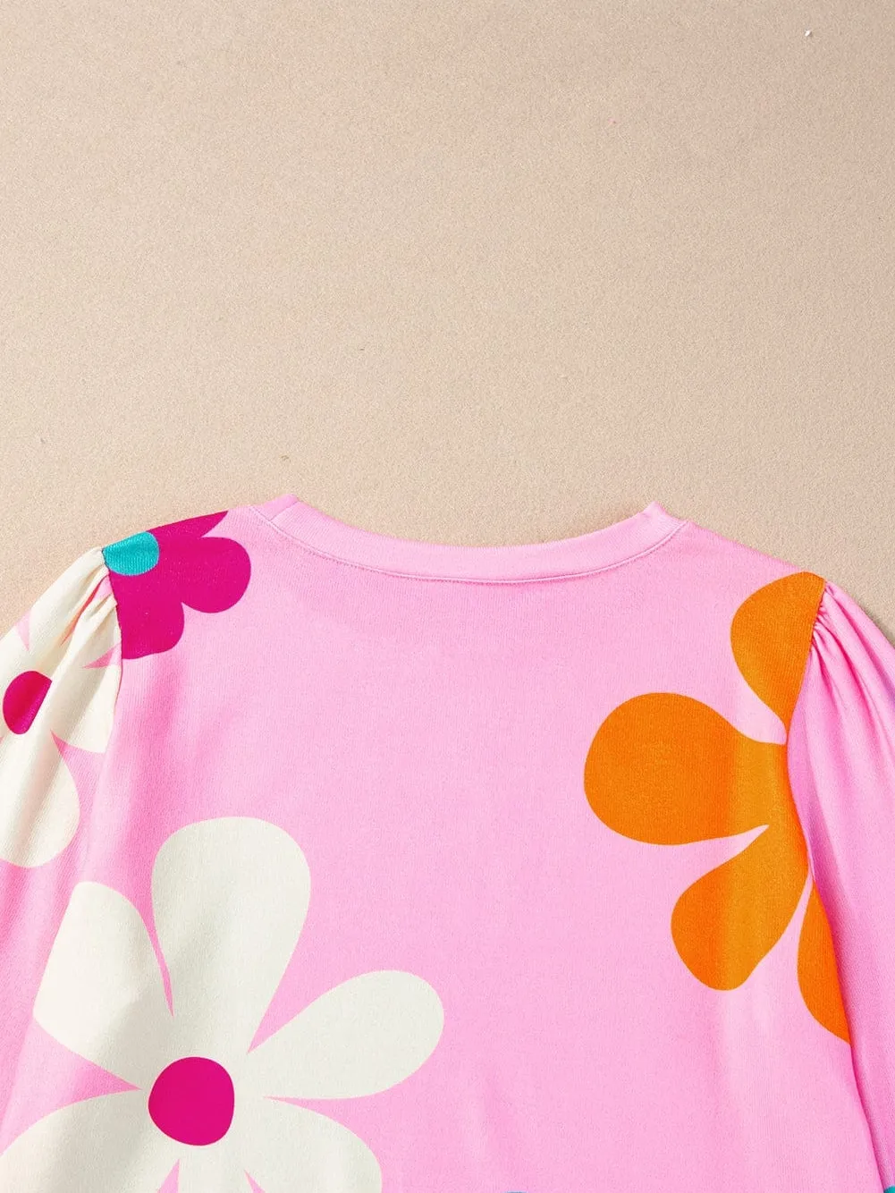 Boho Chic Floral Print Shirt