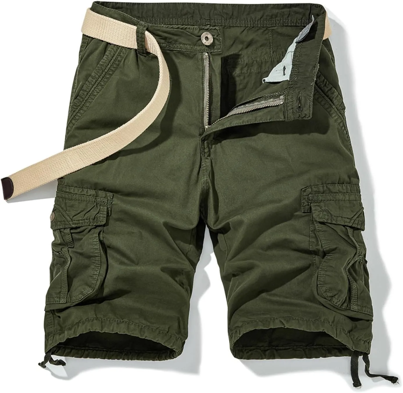 Cargo Shorts for Men Casual Running Sports Tactical Trousers Multiple Utility Pockets Cotton Hiking Short Pants