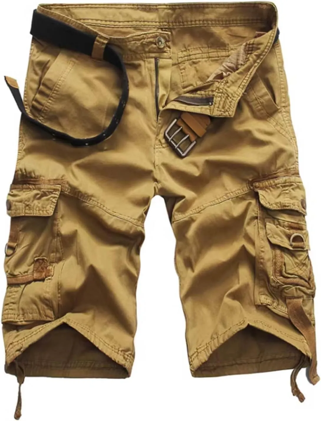 Cargo Shorts for Men Casual Running Sports Tactical Trousers Multiple Utility Pockets Cotton Hiking Short Pants
