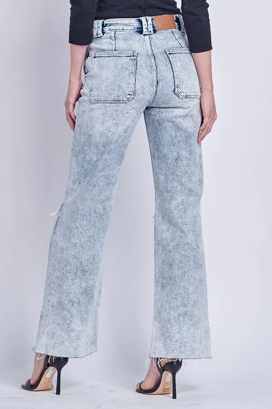 Charlotte 90's Vintage Stretch Wide Jeans