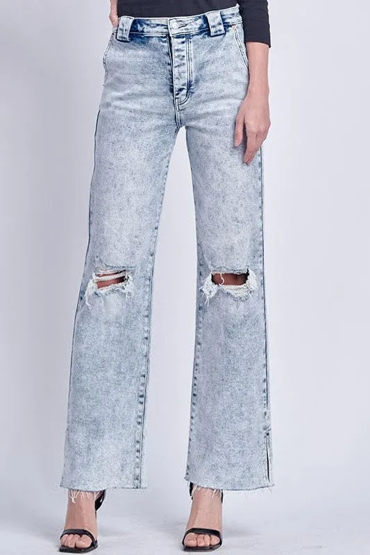 Charlotte 90's Vintage Stretch Wide Jeans