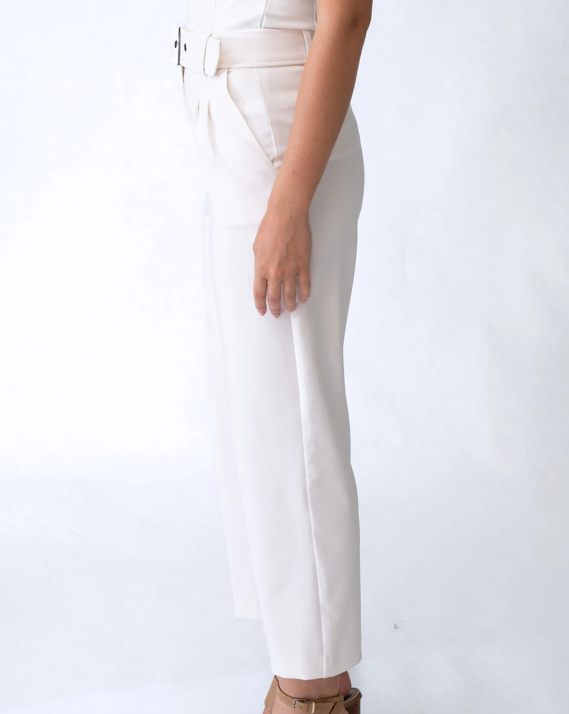 Cropped Pleated Trouser