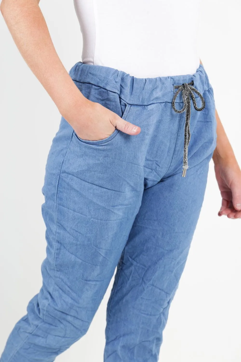 Denim Look Stretch Magic Pants