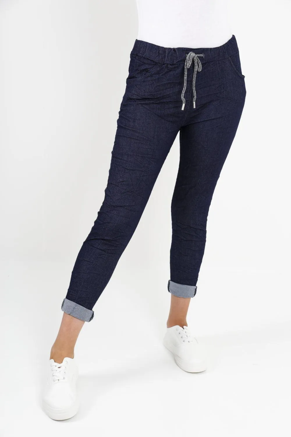 Denim Look Stretch Magic Pants