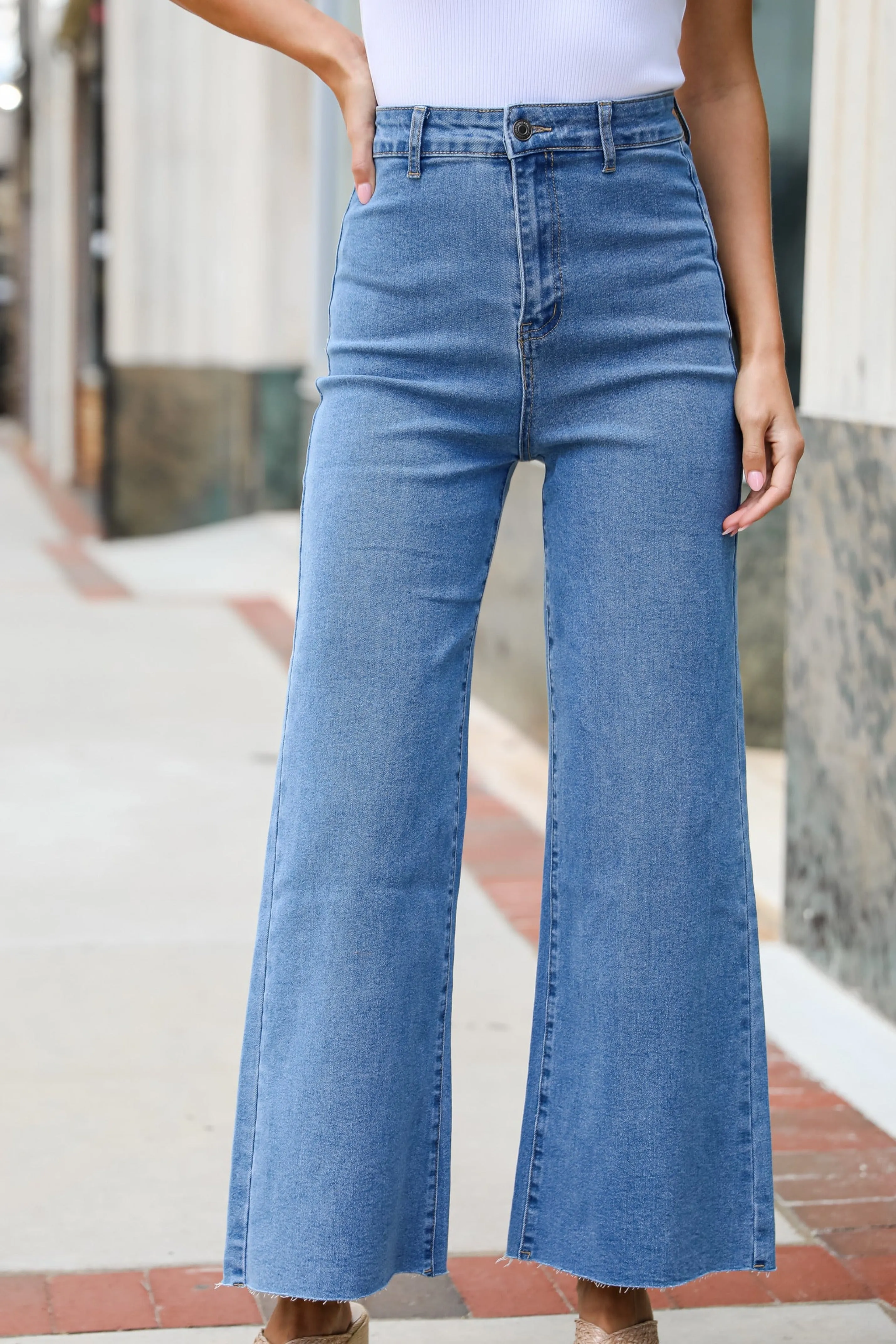 FINAL SALE - Jordyn Wide Leg Jeans