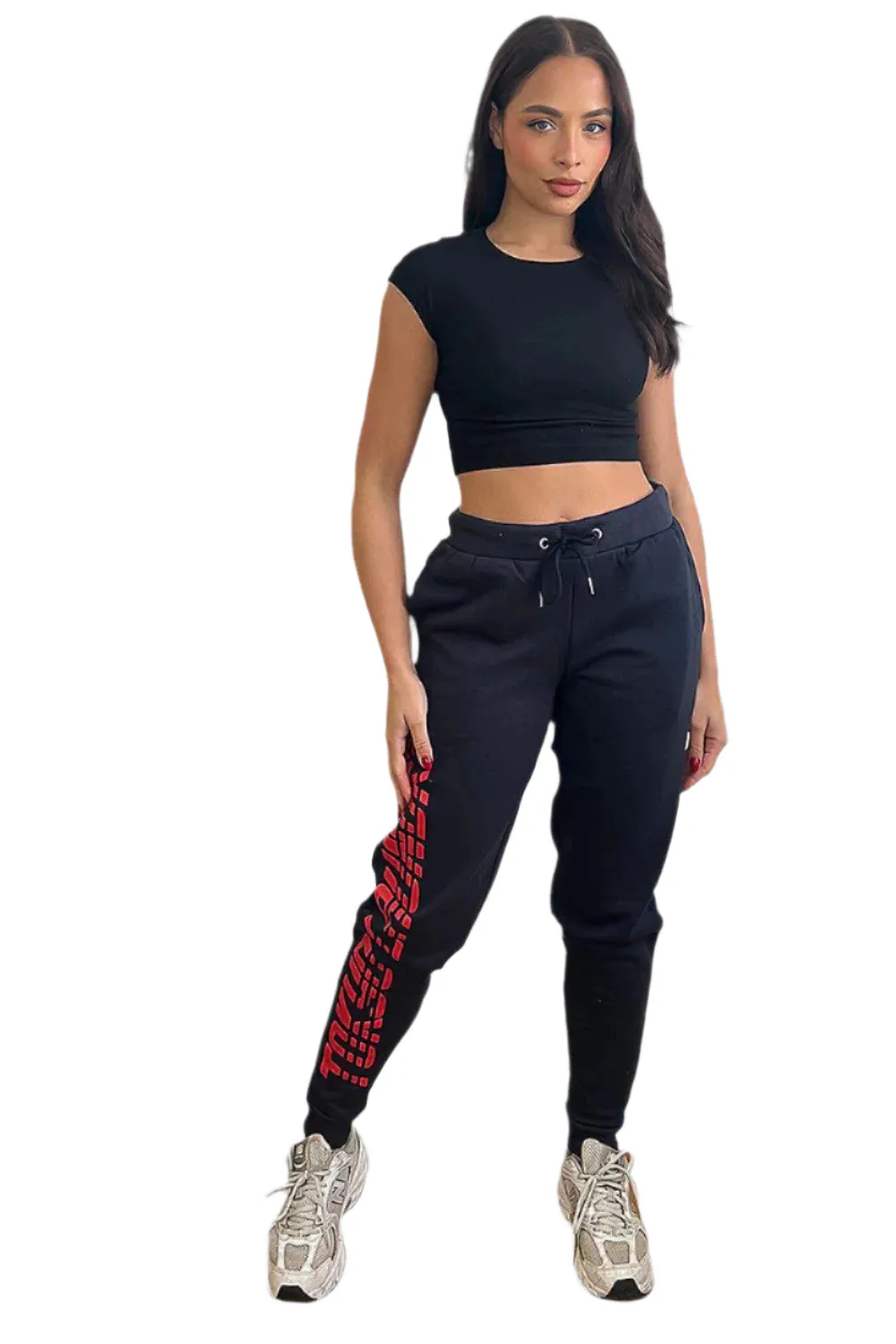Full Leg Print Varsity Jogger Trousers