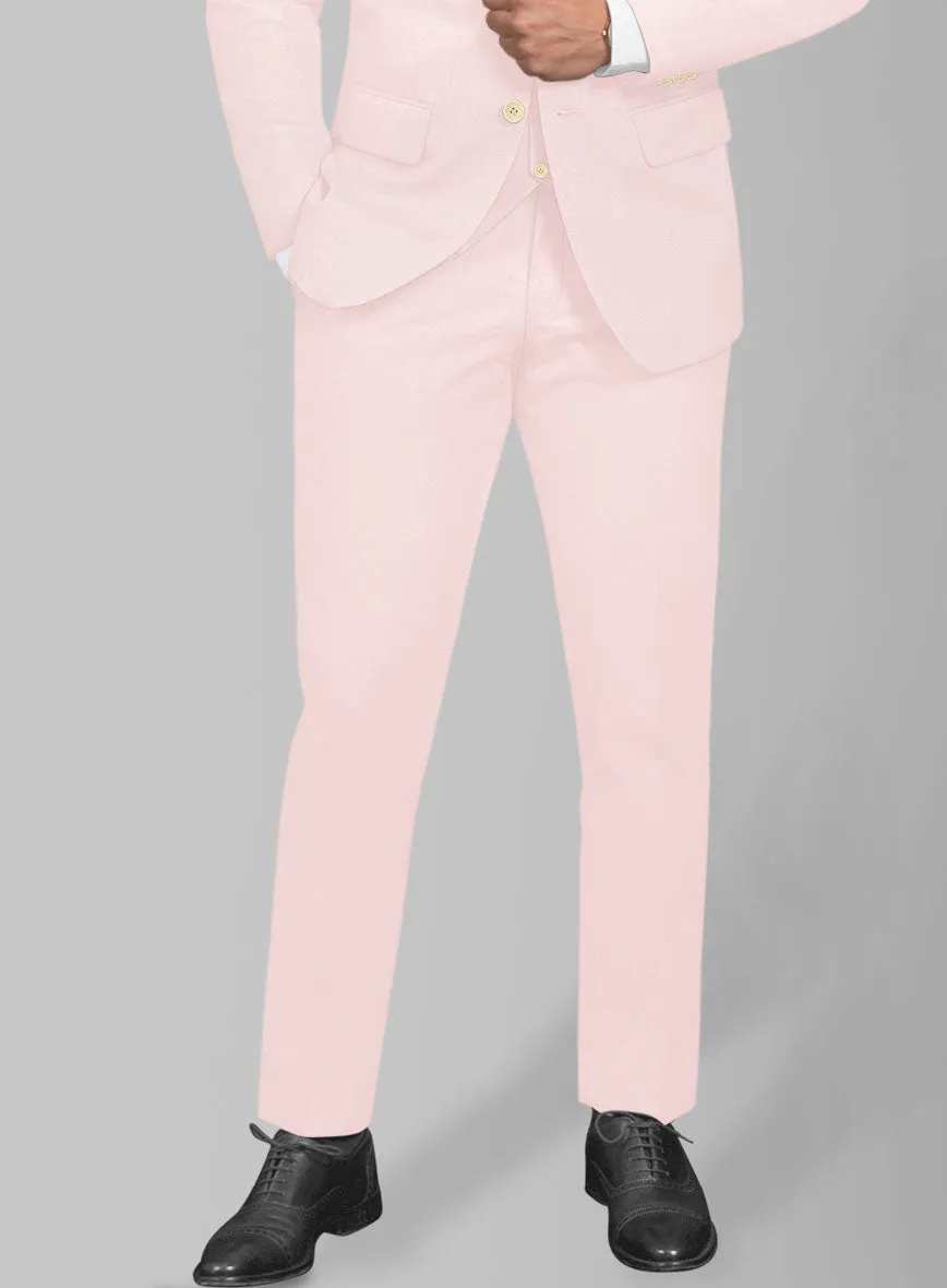 Italian Pale Pink Cotton Stretch Suit