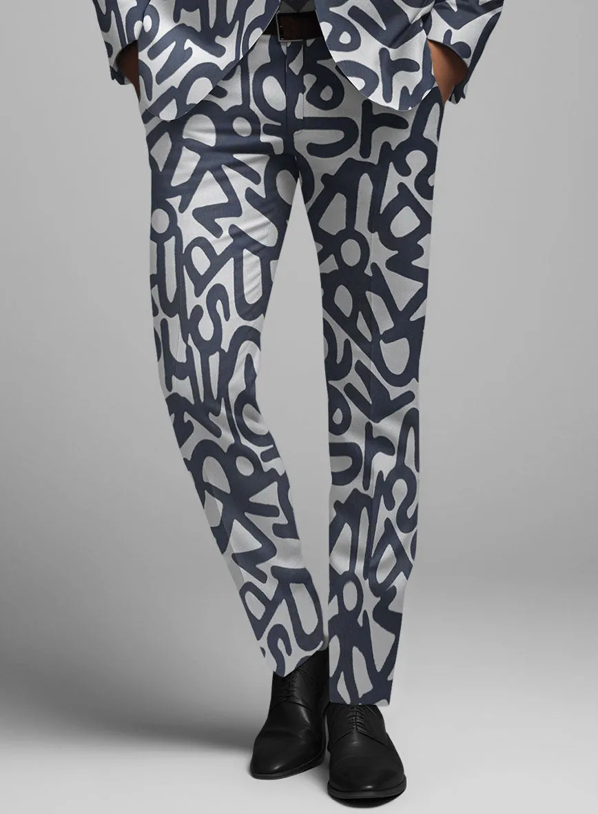 Italian Silk Alfabeto Suit
