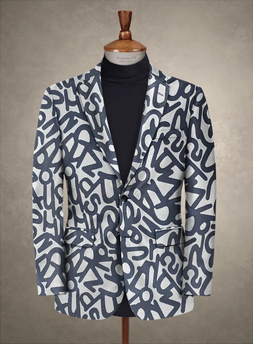 Italian Silk Alfabeto Suit