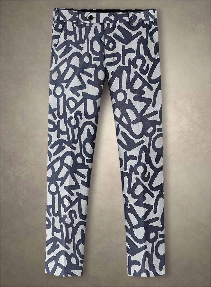 Italian Silk Alfabeto Suit