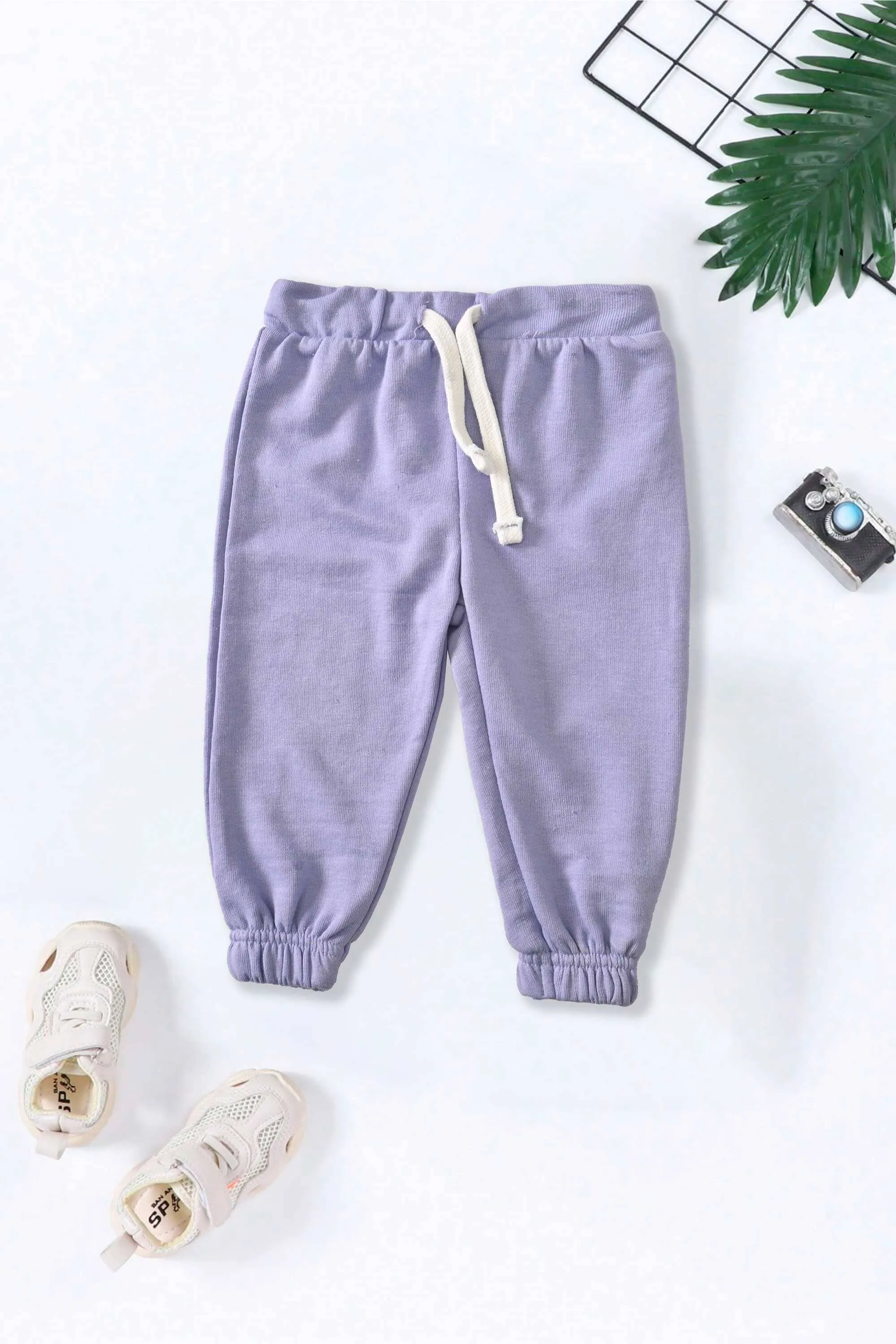 Kid's Solid Design Linz Terry Minor Fault Jogger Pants