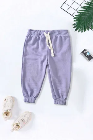 Kid's Solid Design Linz Terry Minor Fault Jogger Pants