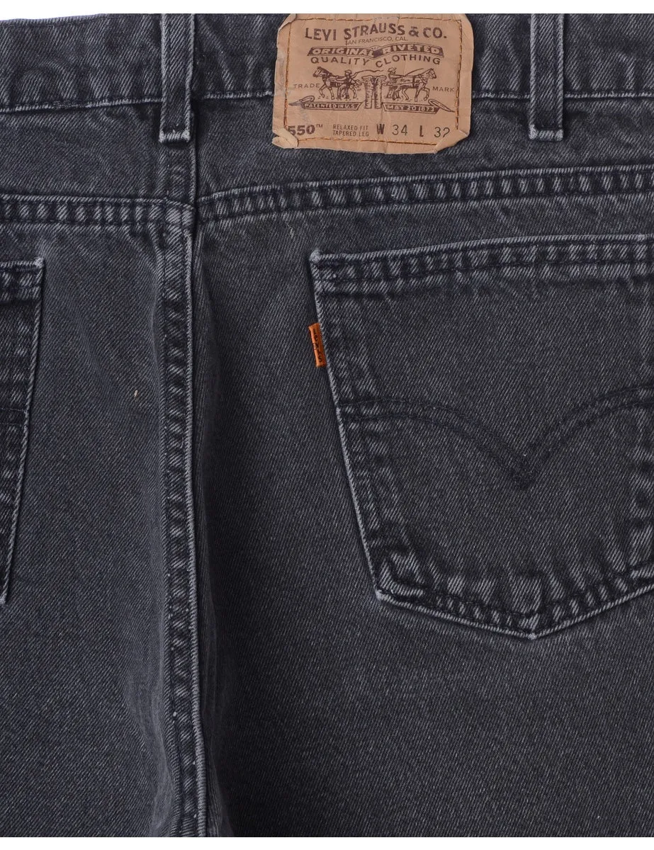 Label Black Cropped Jeans