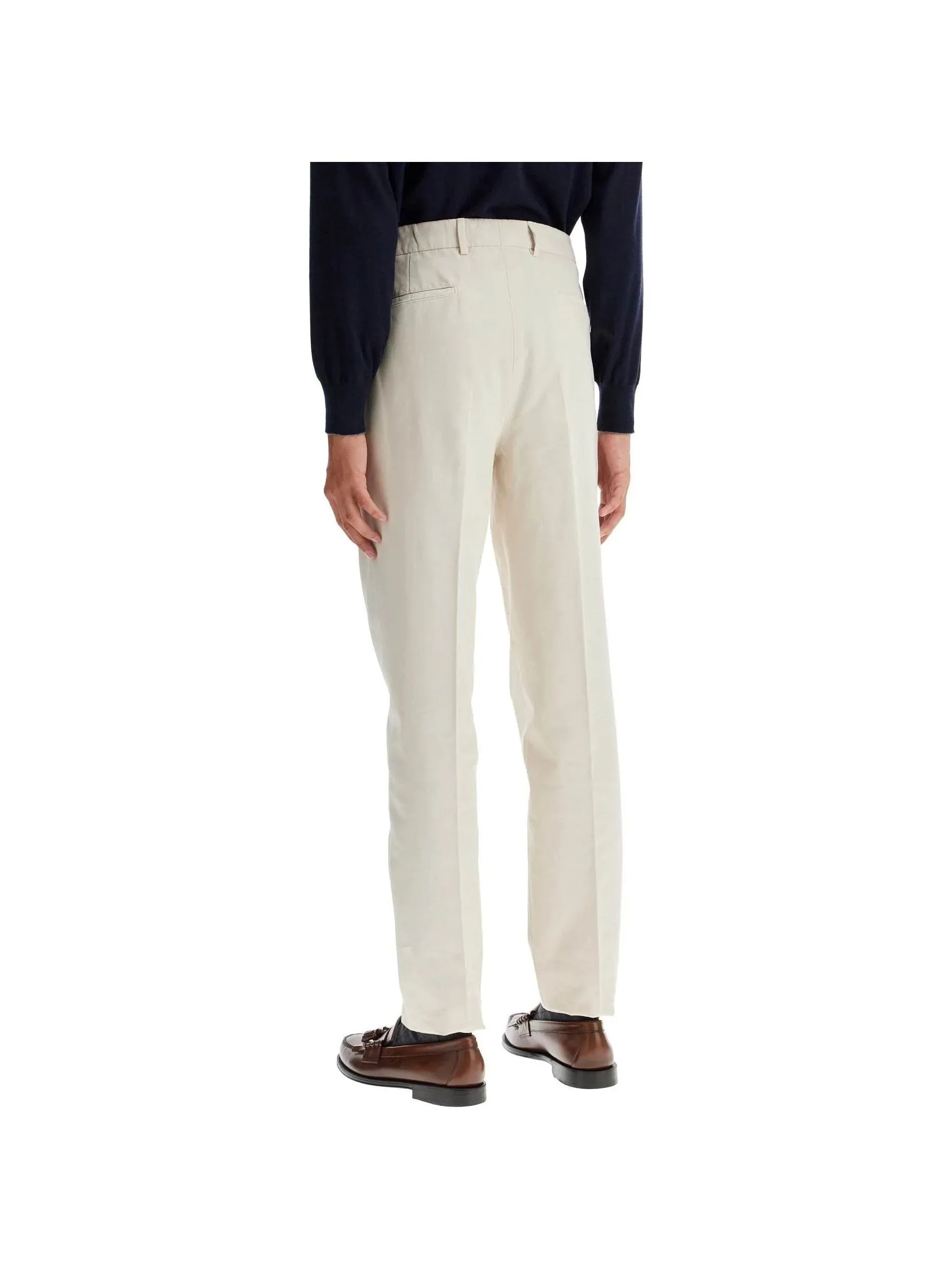 Leisure Fit Pleated Trousers