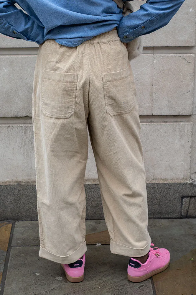L.F. Markey Beckett Crop Ecru Trousers