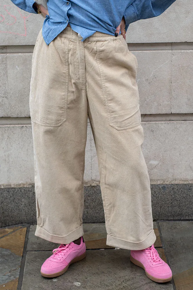 L.F. Markey Beckett Crop Ecru Trousers