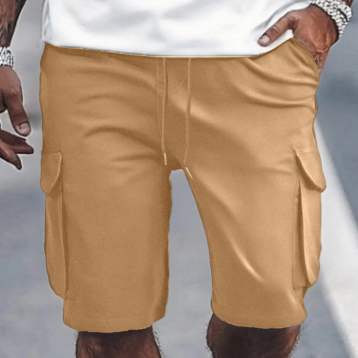 Linen Mens Shorts Big and Tall for Men Denim Tee Cargo Khaki Corduroy Graphic Men's Casual Camouflage Elastic Waist
