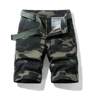 Mens Cargo Shorts  Army Camo Print