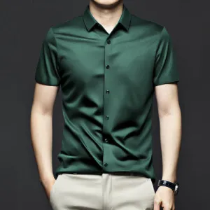 Men's Classic Wrinkle Resistant ShirtShort Sleeves
