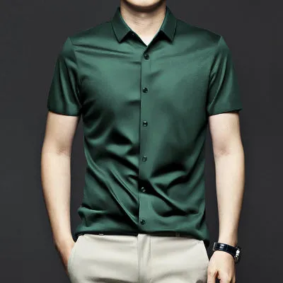Men's Classic Wrinkle Resistant ShirtShort Sleeves