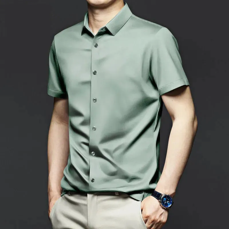 Men's Classic Wrinkle Resistant ShirtShort Sleeves