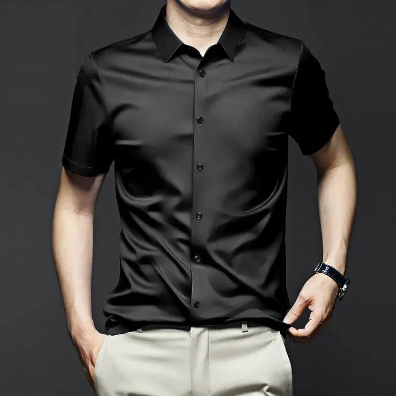 Men's Classic Wrinkle Resistant ShirtShort Sleeves