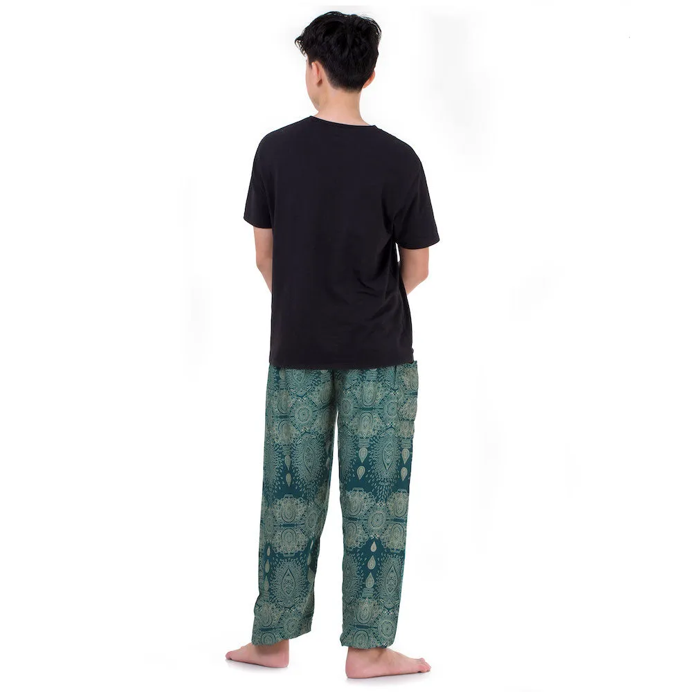 Men’s Mandala Harem Pants Black Night Sky