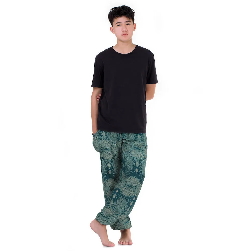 Men’s Mandala Harem Pants Black Night Sky