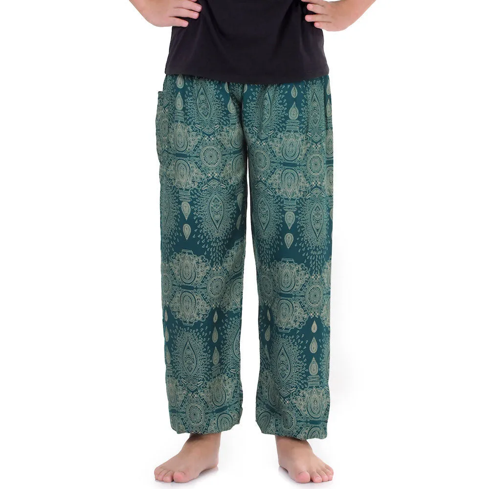 Men’s Mandala Harem Pants Black Night Sky