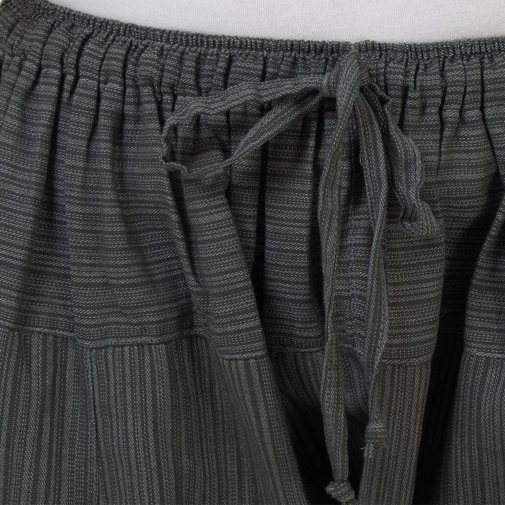 Men's Pinstripe Harem Pants Elephant Gray