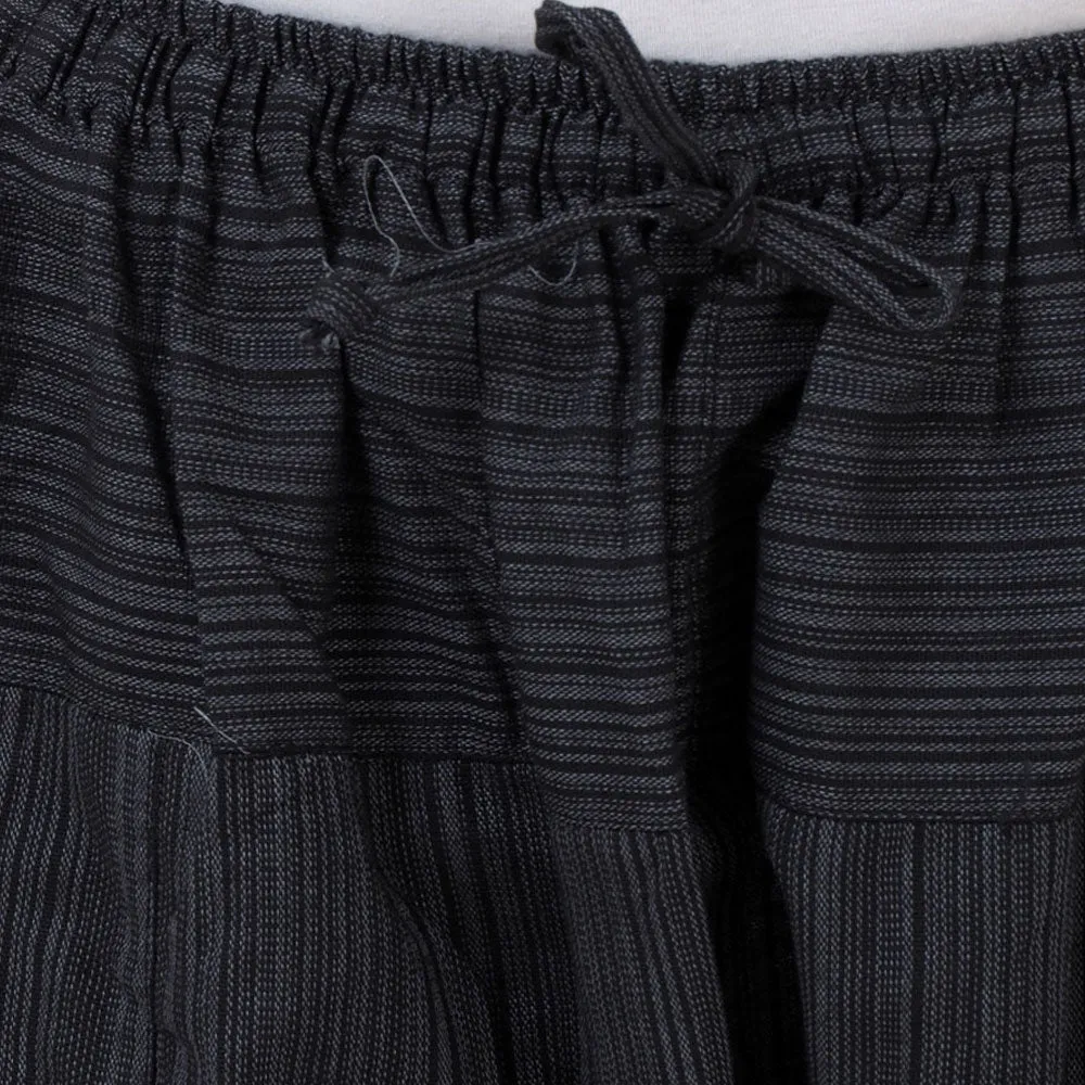 Men's Pinstripe Harem Pants Elephant Gray