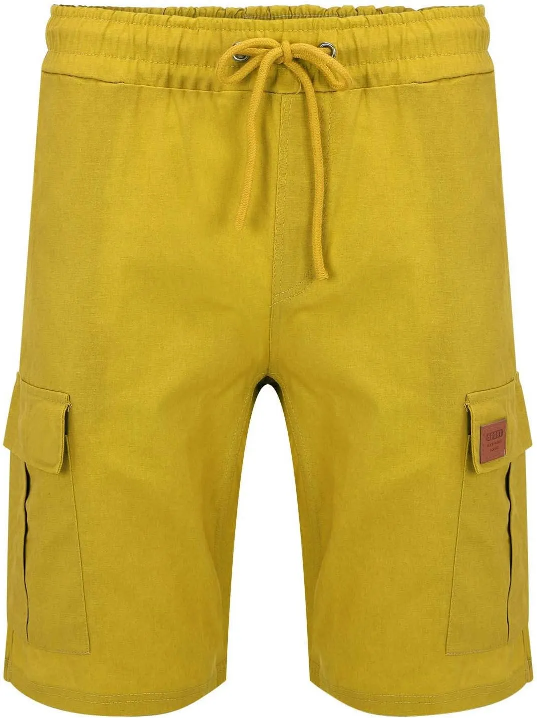 Mens Shorts 7 Inch Slim Fit Cargo Shorts Cotton Work Shorts Multi Pocket Casual Comfort Flex Waistband Shorts