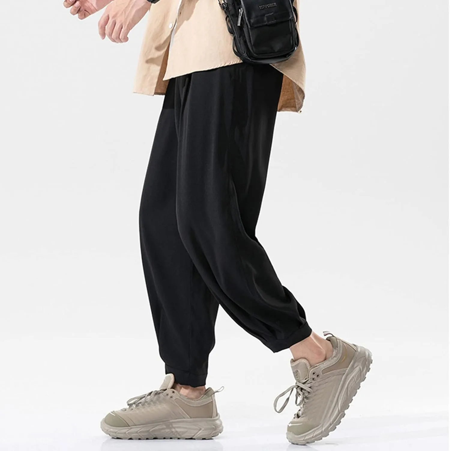 Mens Sweatpants with Pockets Big and Tall Baggy Jogger Sweatpants Lounge Pants Athletic Pants Baggy High Waisted Open