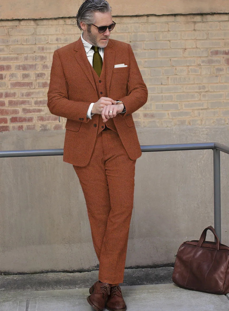 Naples Prego Rust Tweed Suit