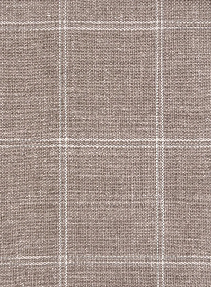 Napolean Noemi Windowpane Brown Wool Suit