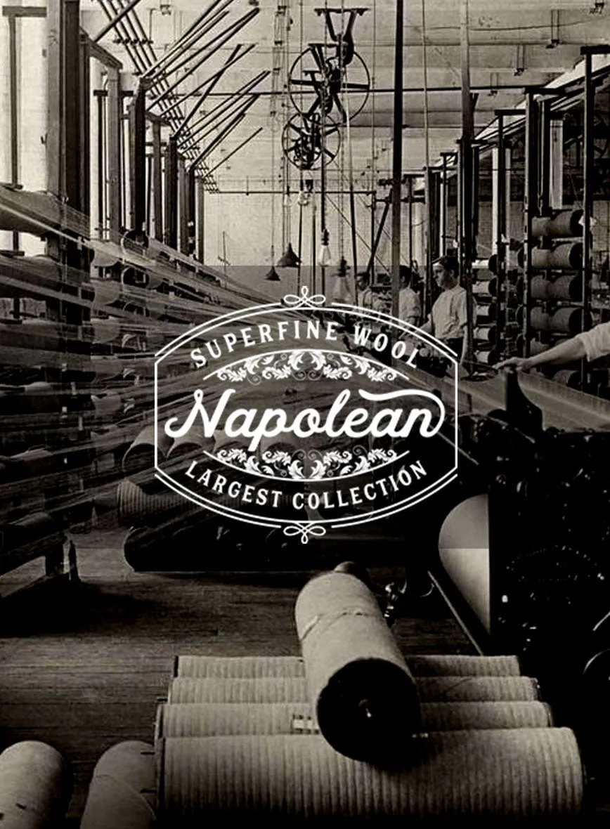 Napolean Noemi Windowpane Brown Wool Suit